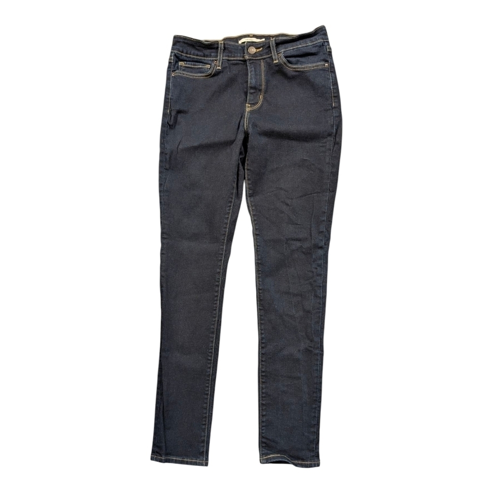 Levi's 711 Skinny Jeans Mid Rise Dark Wash Size 29 / US 8 Stretch Denim